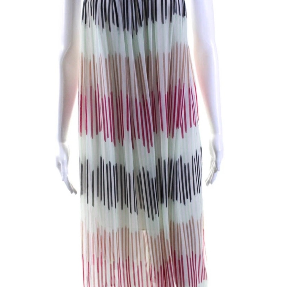 Alice + Olivia Vibrant Striped Maxi Dress